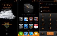 Fire In The Night - Black And Orange MIUI V4 Theme - Droid Views