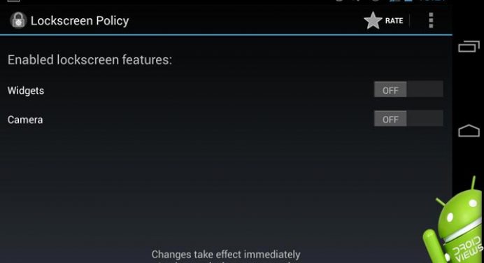 Disable Android 4.2 Lockscreen Widgets