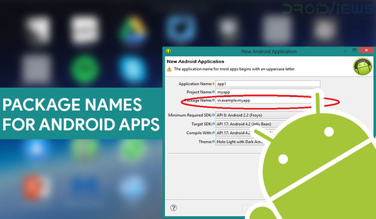 how to get an app package name