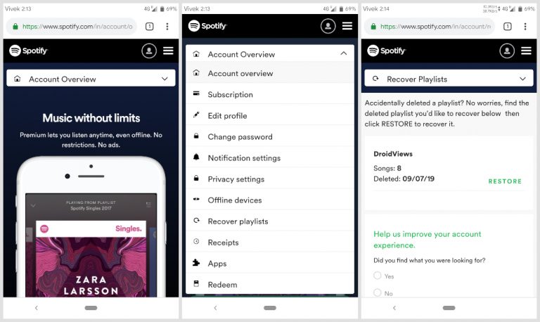 How to Recover Deleted Spotify Playlists - DroidViews