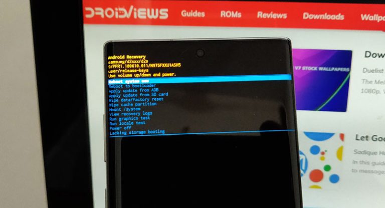 galaxy note 10 lite recovery mode