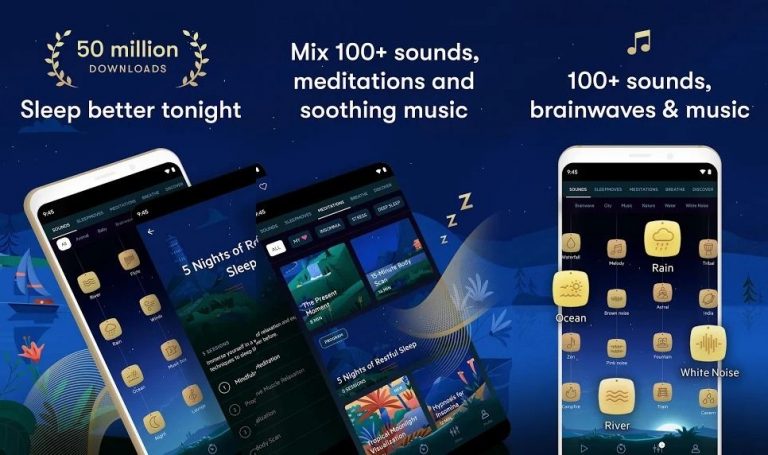 relax melodies app sound combinations