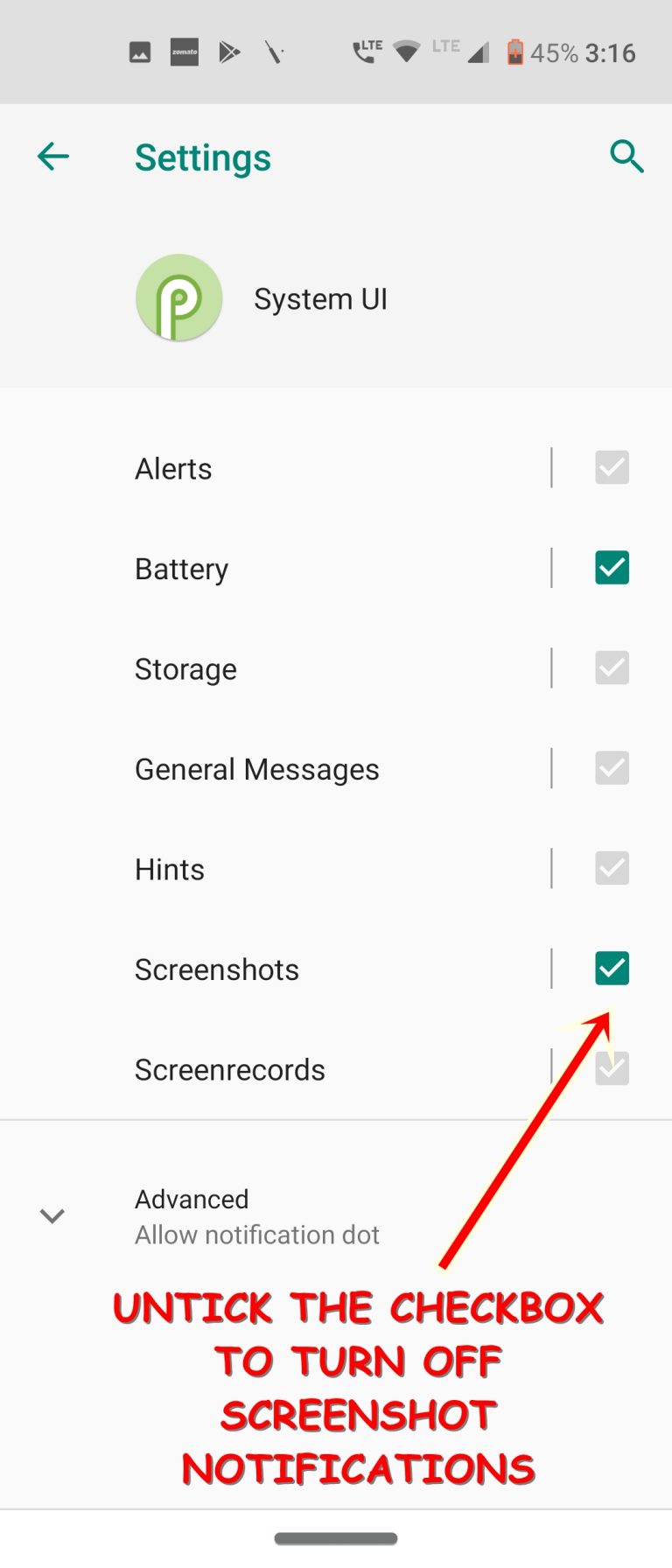 How to Turn off Screenshot Sound and Pop-Up Notification - DroidViews