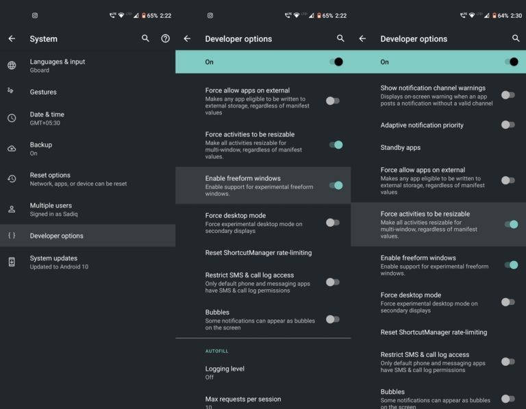 How to Enable Freeform Windows on Android 10 - DroidViews