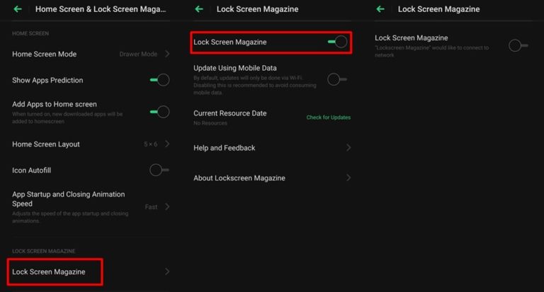 How to Disable The Lockscreen Magazine in Color OS - DroidViews