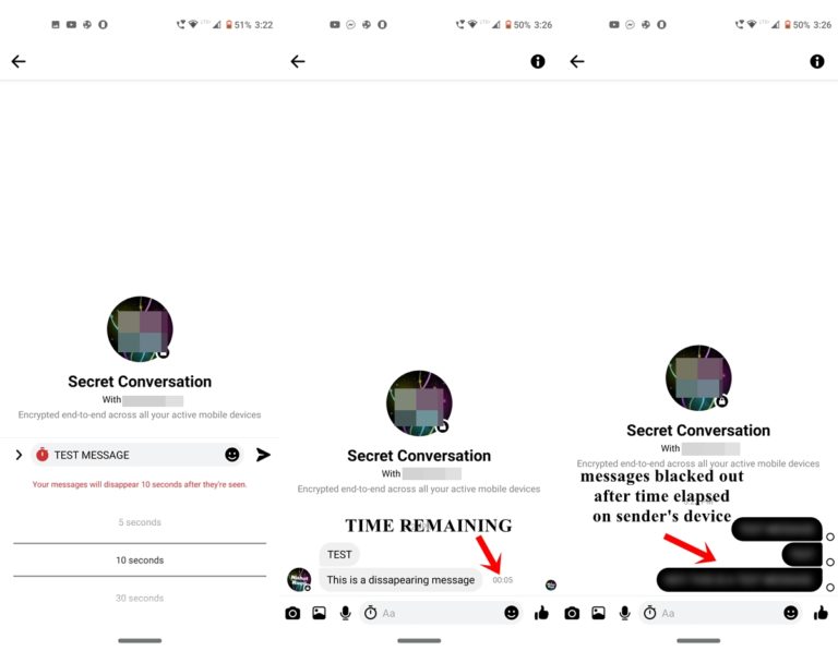 How to send encrypted disappearing messages in Messenger - DroidViews