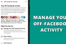 manage facebook activity