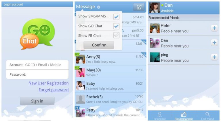 download free message app for android