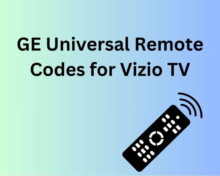 GE Universal Remote Programming for Vizio TVs DroidViews