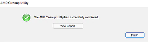 AMD Cleanup Utility Completed