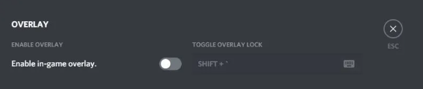 Discord Overlay Option