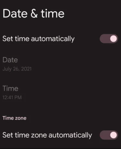 Verify Date and Time