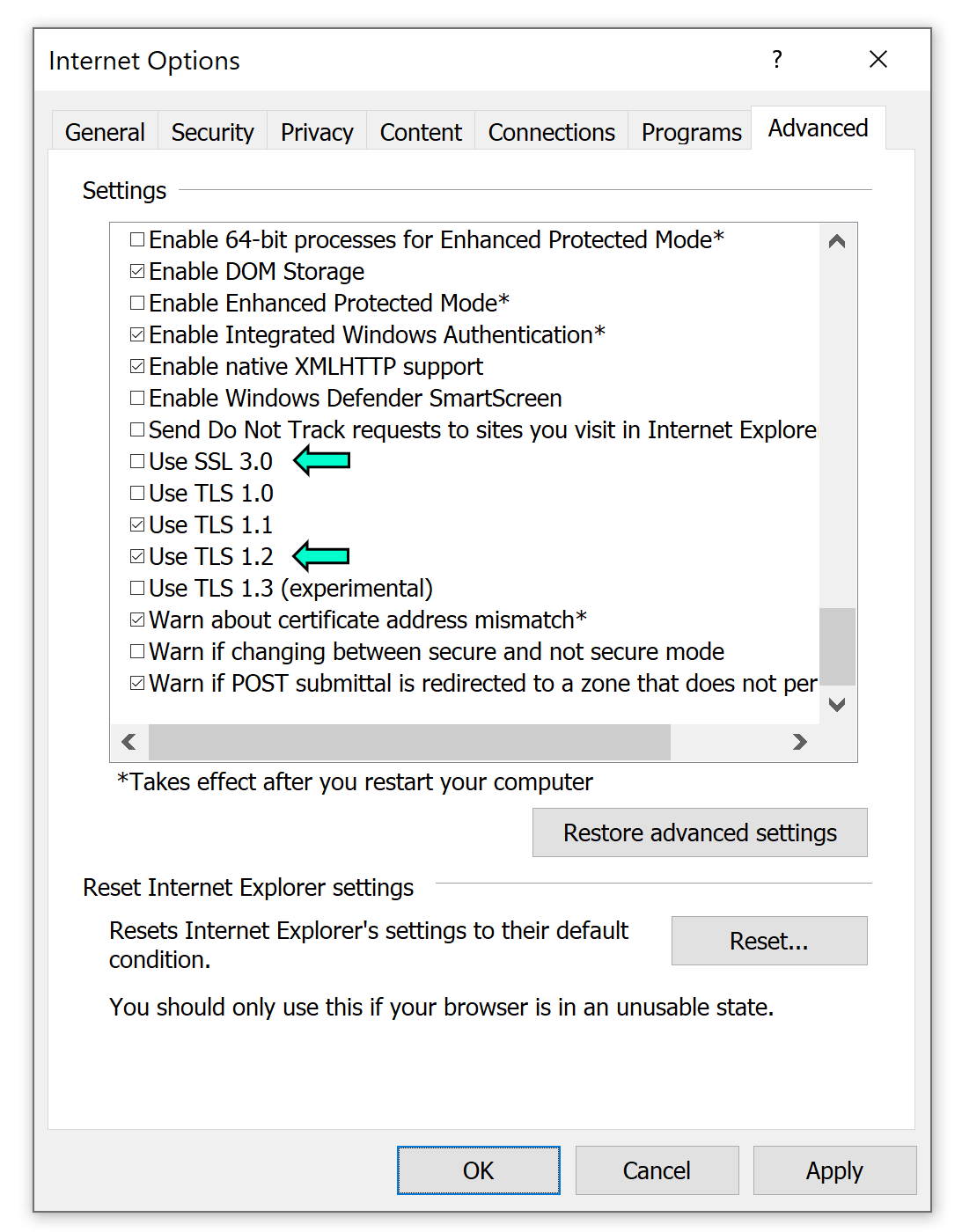 Deshabilitar el servidor proxy