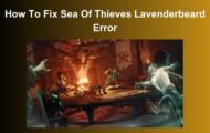 How To Fix Sea Of Thieves Lavenderbeard Error